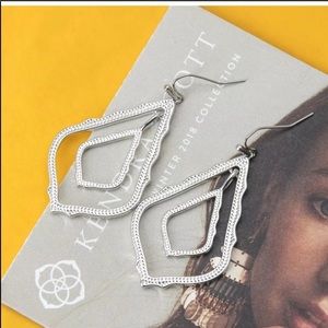 Kendra Scott Simon Drop Silver Earrings